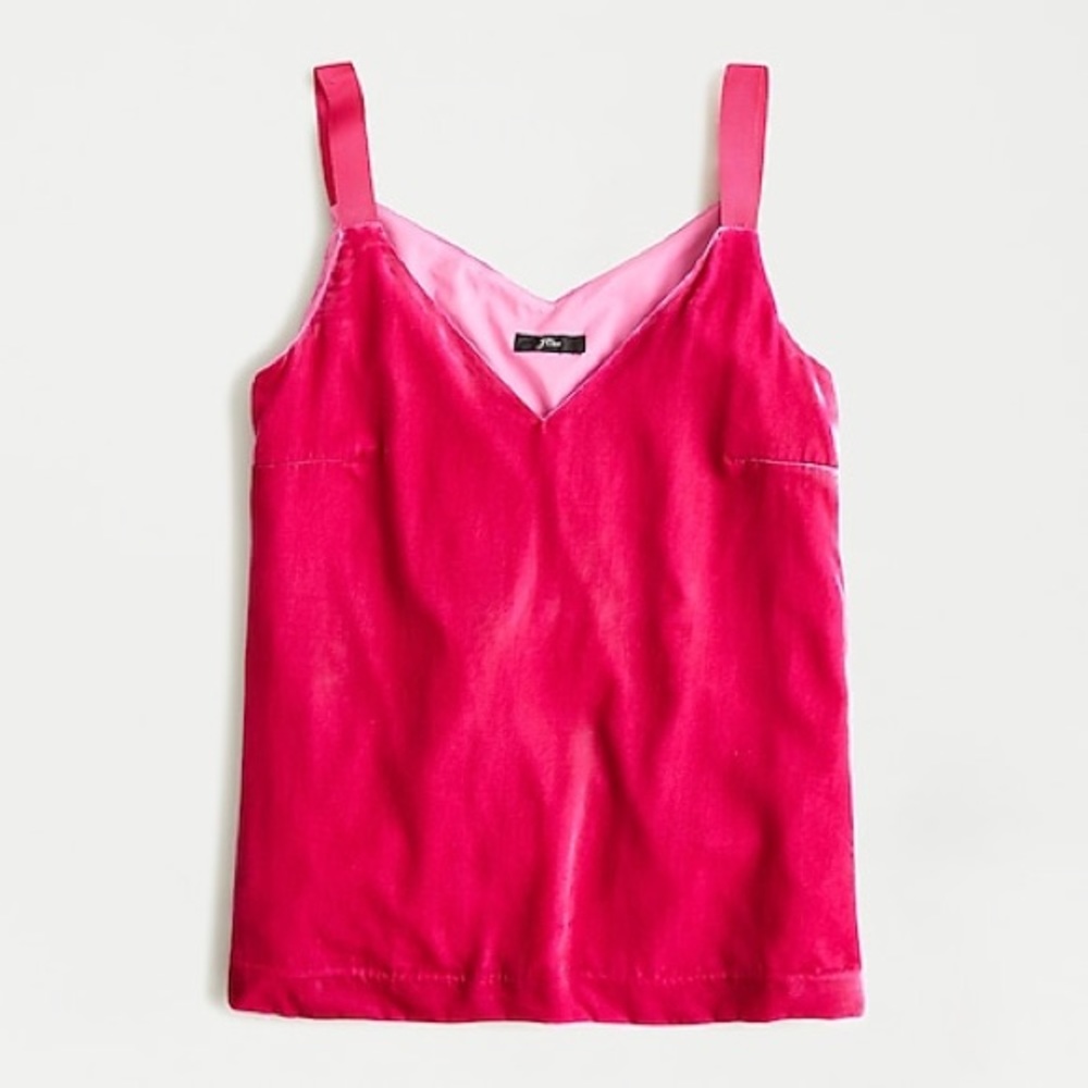 NWT J Crew drapey velvet cami